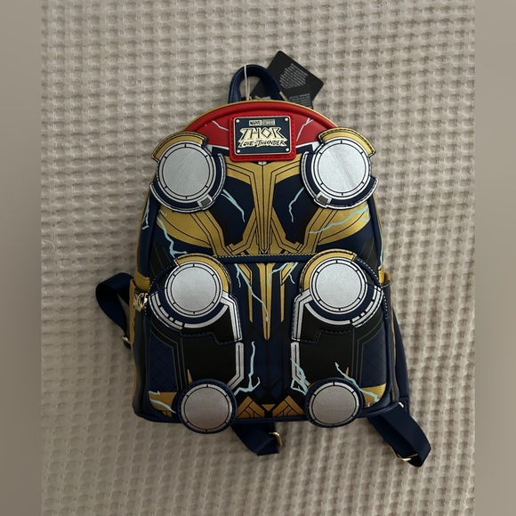 Loungefly Handbags - Disney Loungefly Marvel Thor Love and Thunder Glow in the Dark Mini Backpack NWT